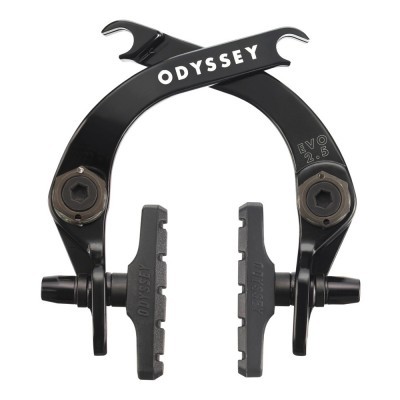 Travão de bicicleta preto ODYSSEY EVO 2.5 com patilhas de borracha