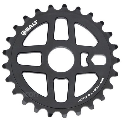 Catraca preta para bicicleta com 24 dentes e texto SALT, 857.6091 T8 ALLOY