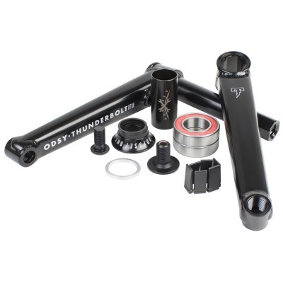 peças de bicicleta pretas e componentes de pedaleira