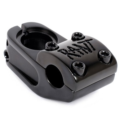 Suporte preto metálico com parafusos e gravação 'DIAWT'