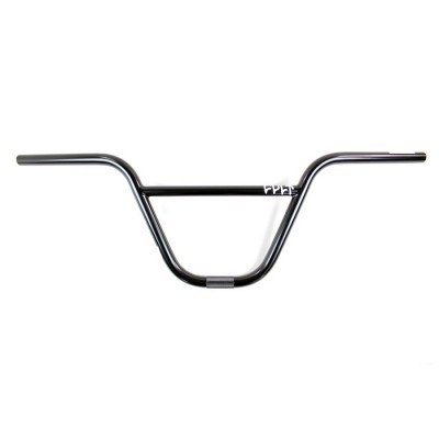 Guiador preto de bicicleta com inscrição PPLT