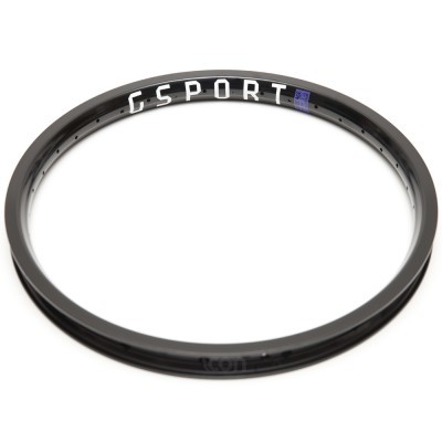 Aro de bicicleta preto DSport em fundo branco