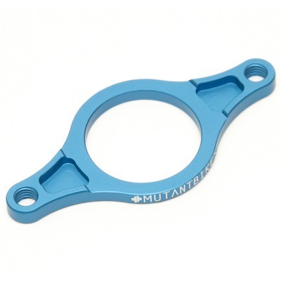 Anel de suporte azul em metal com texto MUTANTBIKE
