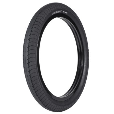 Pneu de bicicleta preto com inscrições SUPERB02 20x1.95