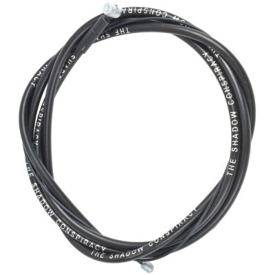 Cabo preto com texto branco repetido 'THE SHADOW CONSPIRACY'