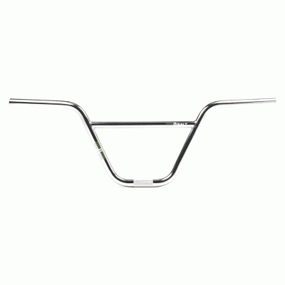 Guiador cromado de bicicleta com barras de reforço