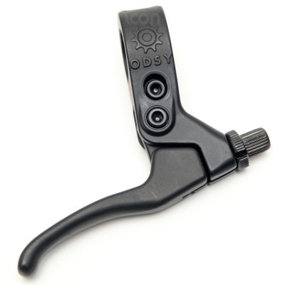 Alavanca de travão preta para bicicleta com texto CON ODSY