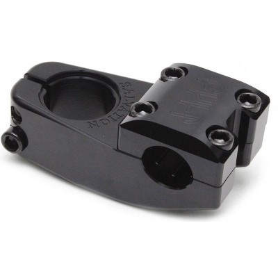 Suporte preto para bicicleta com parafusos e inscrição relevo FLY BIKES