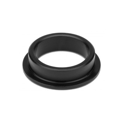 Flange cilíndrica preta em fundo branco