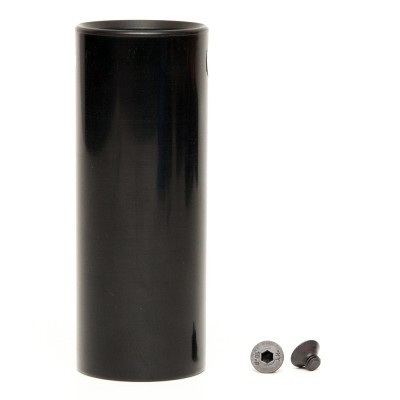Cilindro preto metálico e dois parafusos pequenos