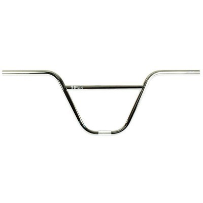 Guiador de bicicleta BMX em metal cromado com barra transversal