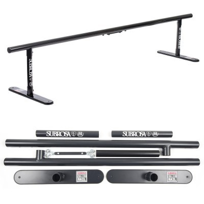 Barra de slide preta com logotipo SUBROSA e selo STREET HALL.