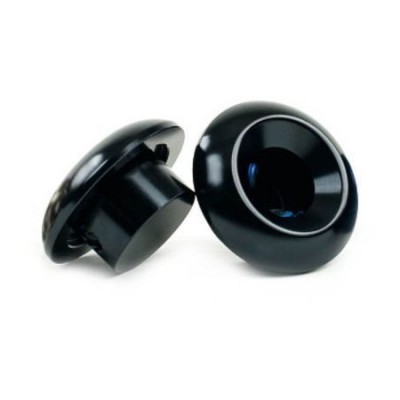 Botões de joystick pretos com acabamento brilhante