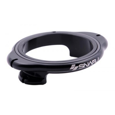 Anel preto brilhante com texto branco 'LEVANS'