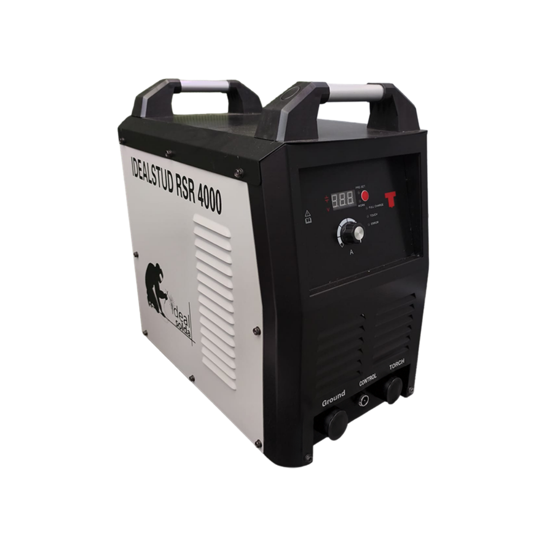 Máquina de soldar IDEALSTUD RSR 4000 com painel digital e alças