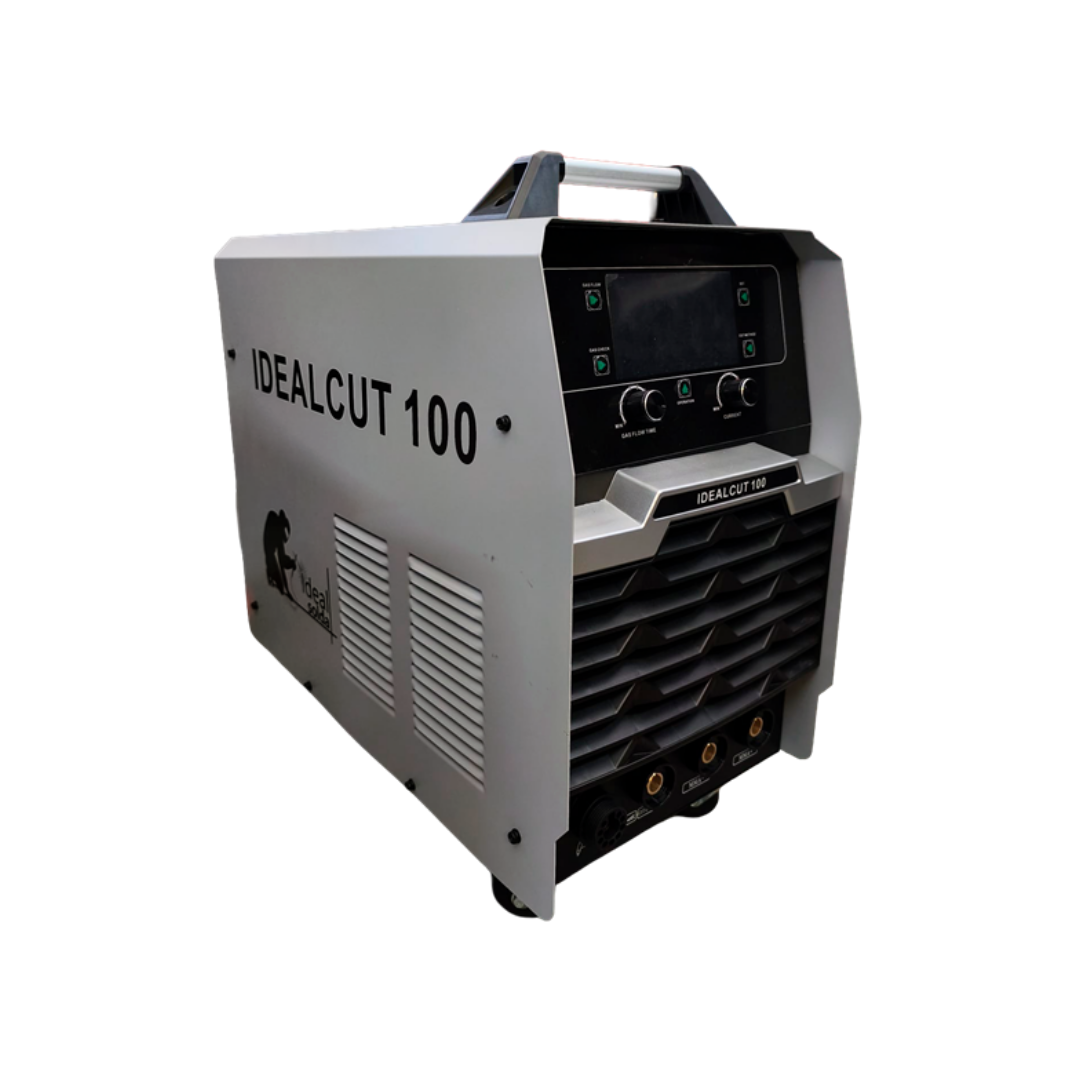 Máquina IDEALCUT 100 cinzenta e preta com botões e visor