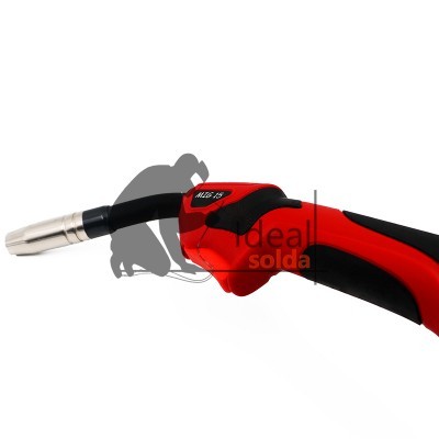 maçarico para soldadura vermelho e preto com punho anatómico