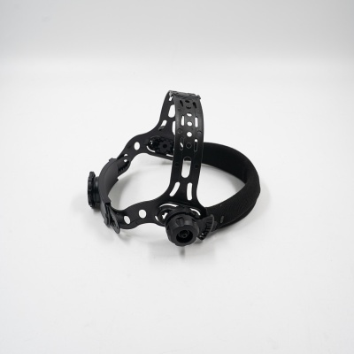 Suporte ajustável para capacete preto com almofada