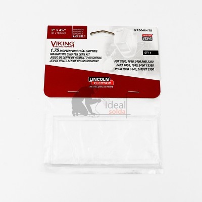 Lente de aumento para capacete de soldadura Viking Lincoln Electric em embalagem