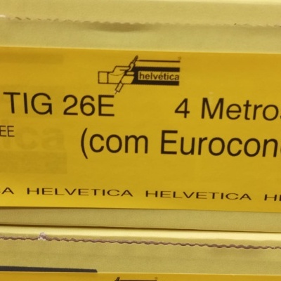 Etiqueta amarela Tocha TIG 26E 4 Metros EE com Euroconector