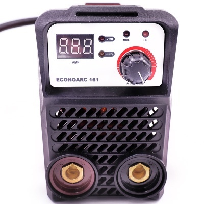 Aparelho de soldadura ECONOARC 161 preto com mostrador digital e botões de controlo