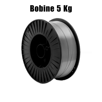 Bobine preta e cinzenta com texto Bobine 5 Kg