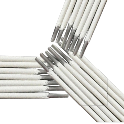 Varetas de soldadura com revestimento branco e ponta metálica