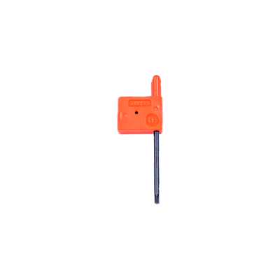 Chave de fendas torx T15 com pega laranja e haste metálica