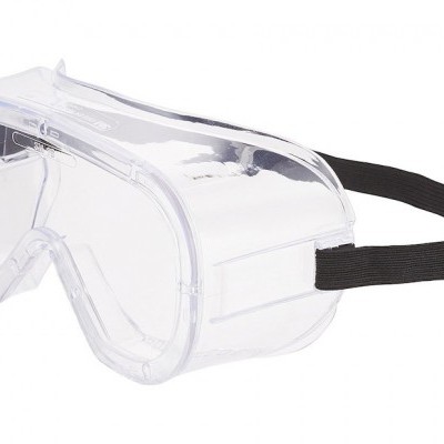 Óculos de proteção transparentes com elástico preto