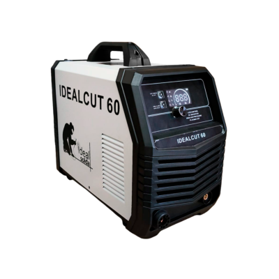 Máquina de corte plasma IDEALCUT 60 branca e preta com painel digital