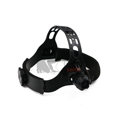 Arco de cabeça ajustável preto para suporte de máscara ou viseira