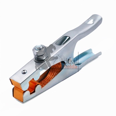 Alicate metálico para soldadura com cobre e cabo prateado