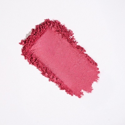 Pó compacto de maquilhagem rosa vivo com brilho