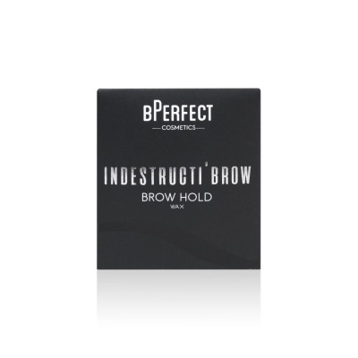 Embalagem preta quadrada de cera para sobrancelhas BPerfect Indestructi Brow