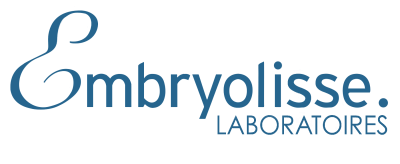 Logotipo Embryolisse LABORATOIRES em azul