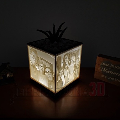 Vaso&#x20;Cubo&#x20;4&#x20;Fotos&#x20;-&#x20;Ilumina&#x00E7;&#x00E3;o&#x20;220V