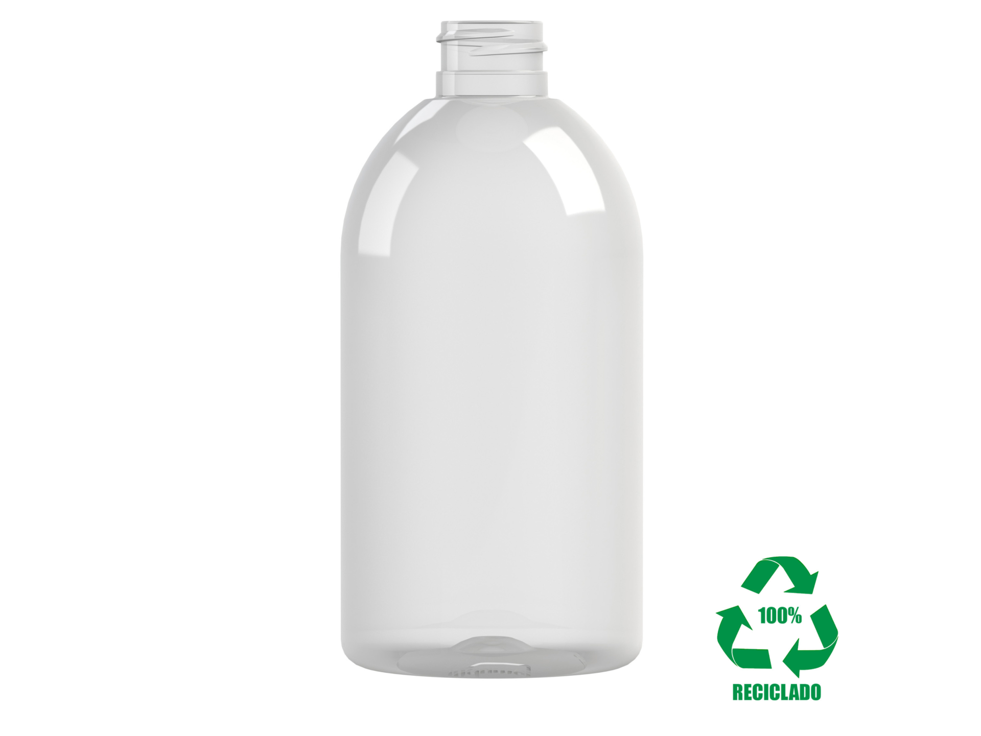 Frasco rPET(100%) 500ml M1 cilíndrico 28/410 Frasco rPET(100%) 500ml M1 cilíndrico 28/410