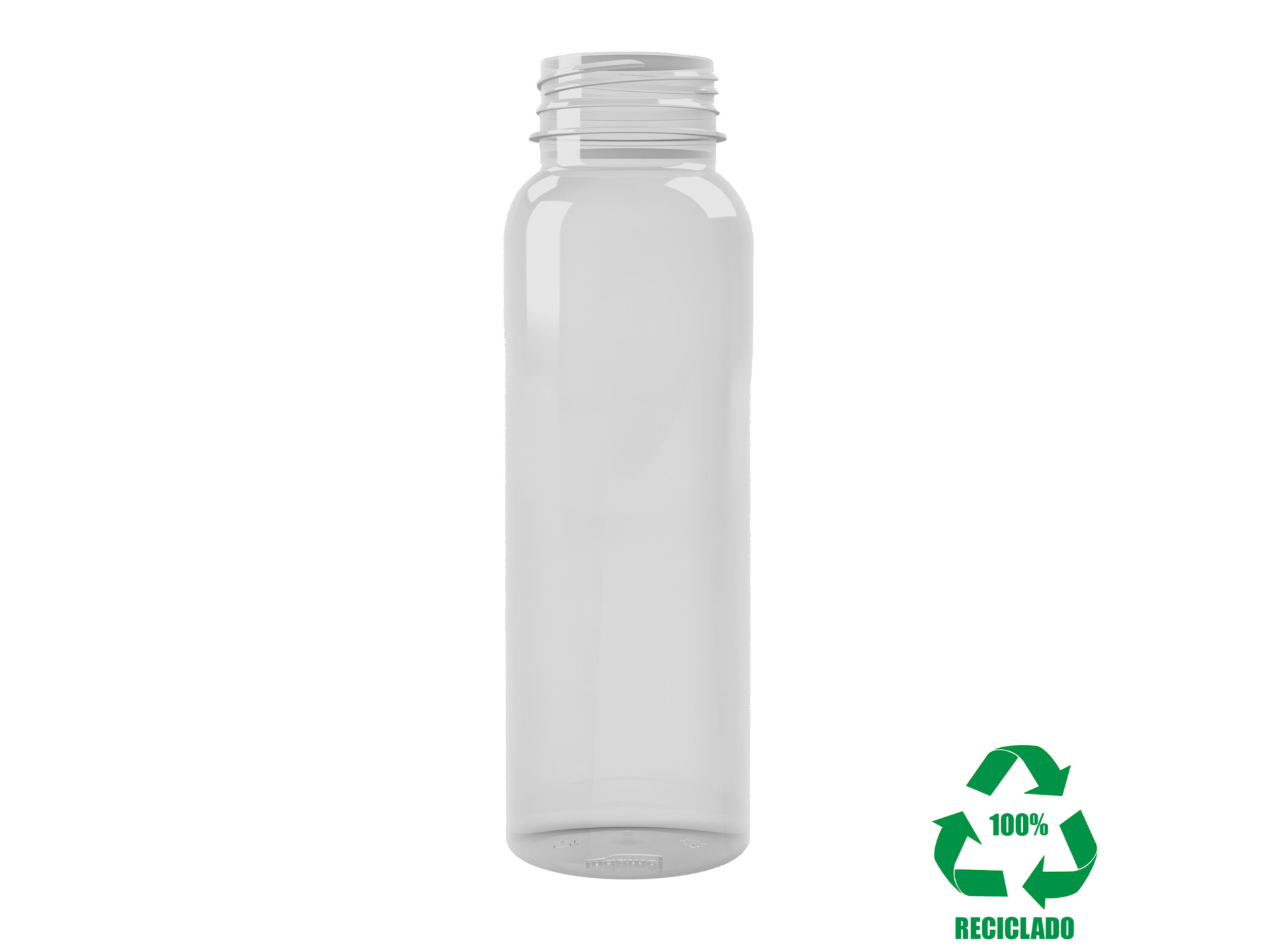 Frasco rPET(100%) 300ml cilíndrico 38 3E c/anel Frasco rPET(100%) 300ml cilíndrico 38 3E c/anel