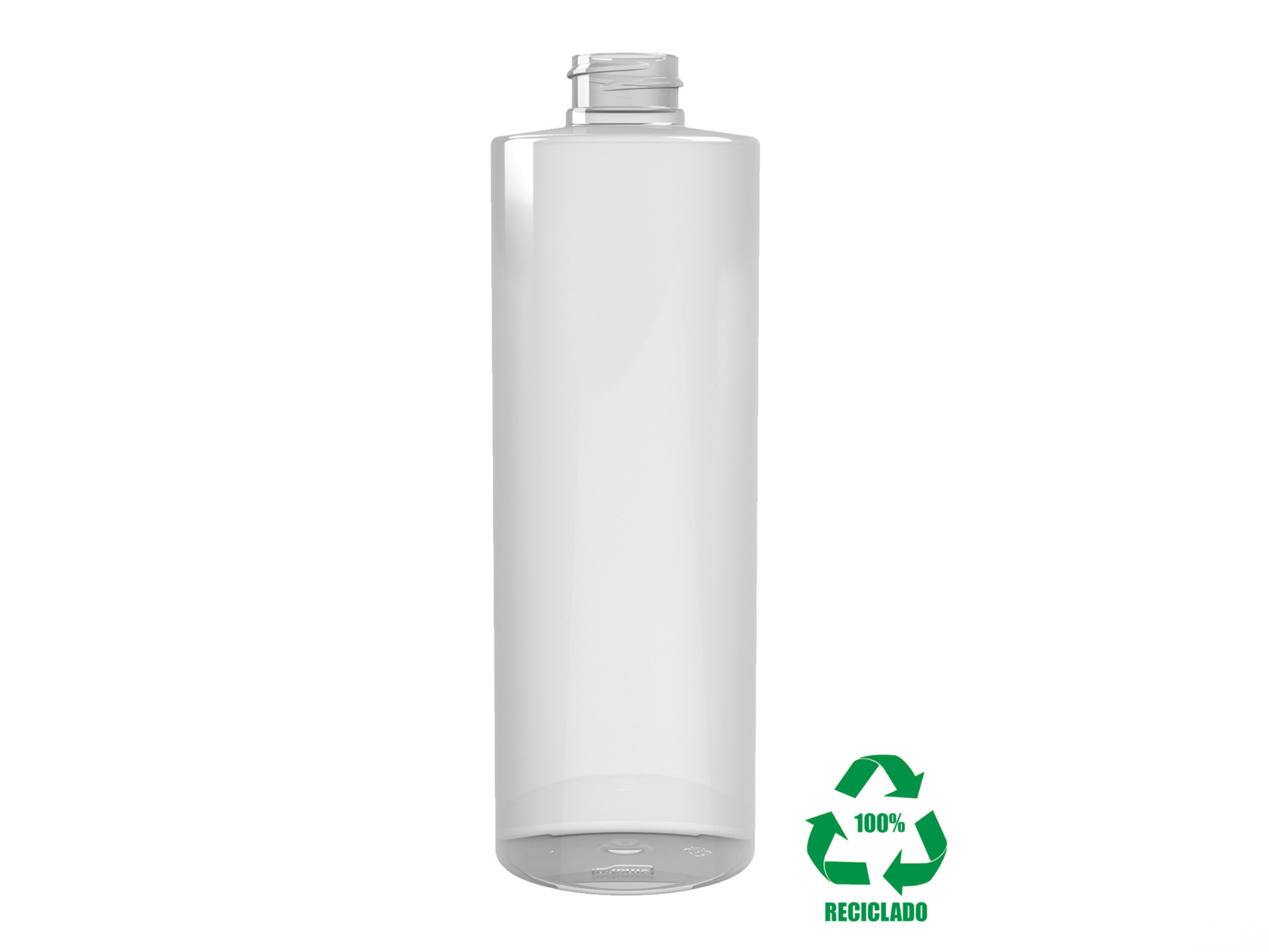 Frasco rPET(100%) 500ml M4 cilíndrico 28/410 Frasco rPET(100%) 500ml M4 cilíndrico 28/410
