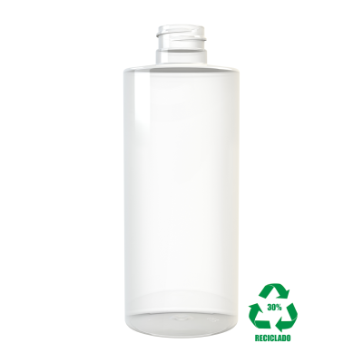 Frasco rPET(30%) 400ml M4 cilíndrico 28/410