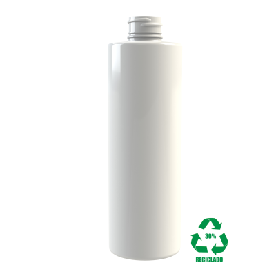 Frasco rPET(30%) 250ml M4 cilíndrico 24/410 INV 24gr