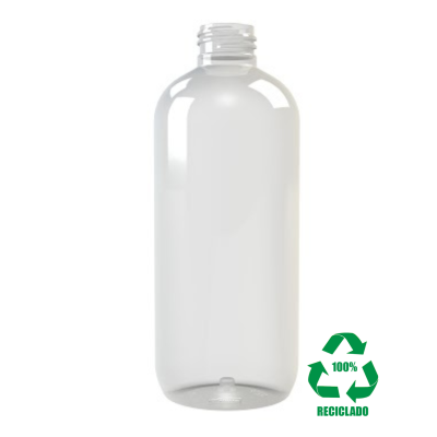 Frasco rPET(100%) 300ml M5 cilíndrico 24/410