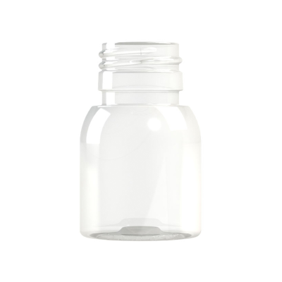 Frasco PET 40ml cilíndrico PP28