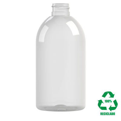 Frasco rPET(100%) 500ml M1 cilíndrico 28/410