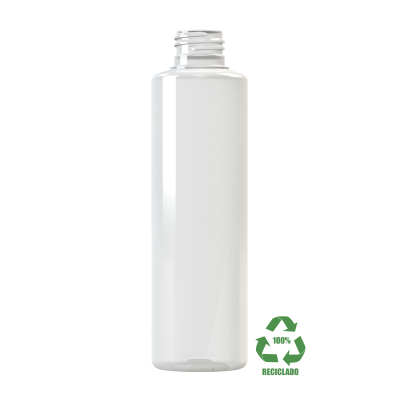 Frasco rPET(100%) 190ml M4 cilíndrico 24/410