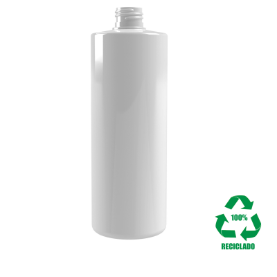 Frasco rPET(100%) 500ml M4 cilíndrico 24/410 33gr