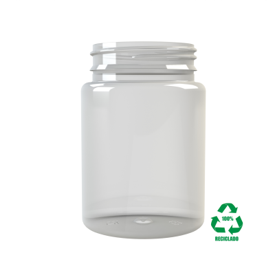 Frasco rPET(100%) 300ml M4 cilíndrico B/L 63 1E INV