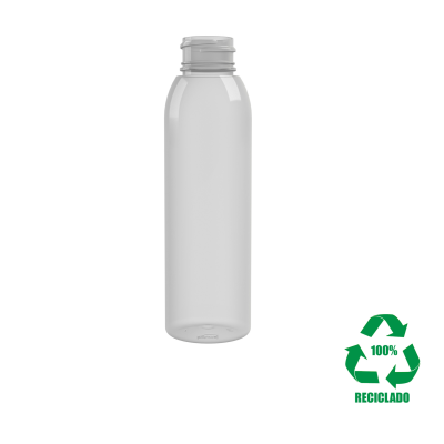 Frasco rPET(100%) 100ml M3 cilíndrico 24/410 INV 11g