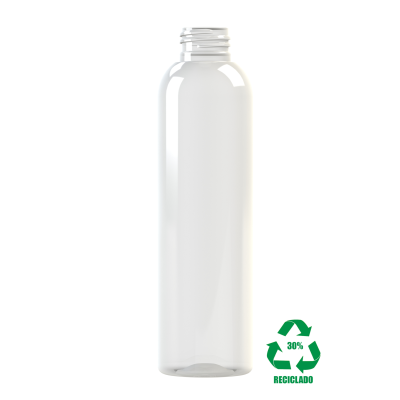 Frasco rPET(30%) 200ml M2 cilíndrico 24/410