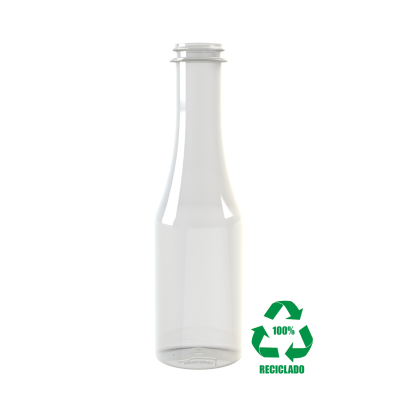 Garrafa rPET(100%) 200ml M3 cilíndrica 29-21